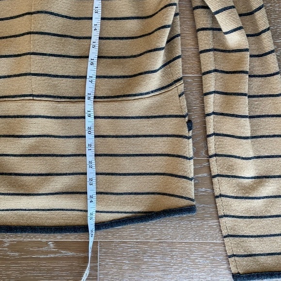 Nordstrom Halogen Fall Wool-Blend Sweater Blazer | Tan & Gray | L - Picture 5 of 7